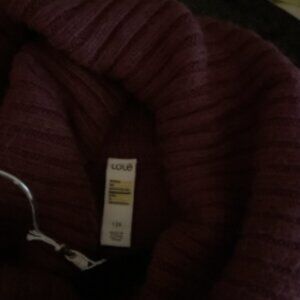 Lolë Plum Cowl Neck Sleeveless Sweater Tunic – Size L